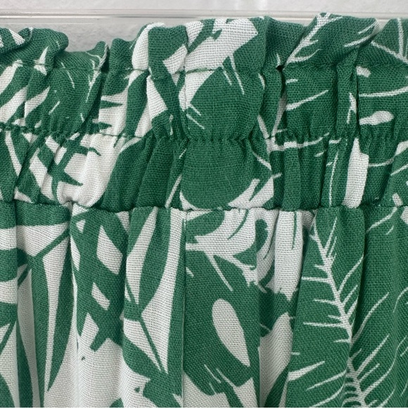 Jane And Delancey Green White Tropical Pants Small Resort Style - Picture 11 of 15